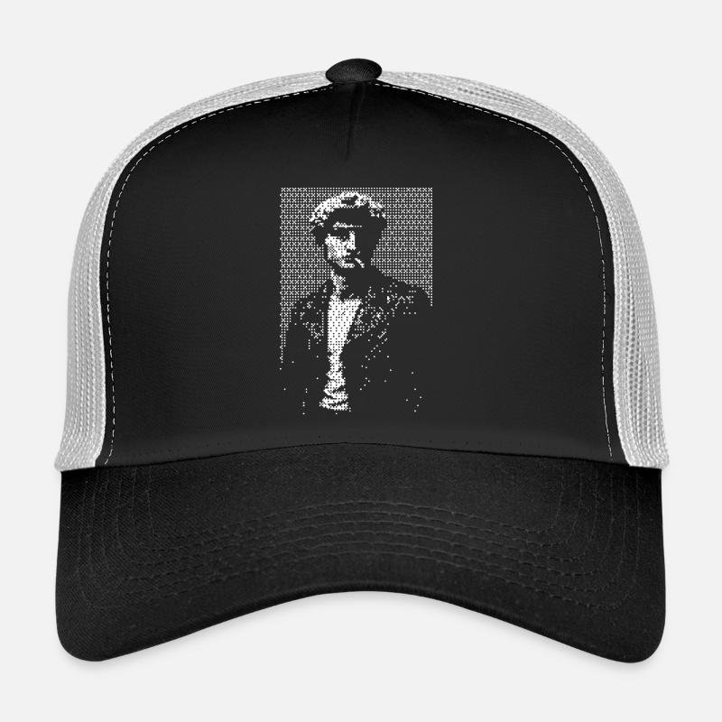 David Michelangelo Halbton-Silhouettenporträt Trucker Cap