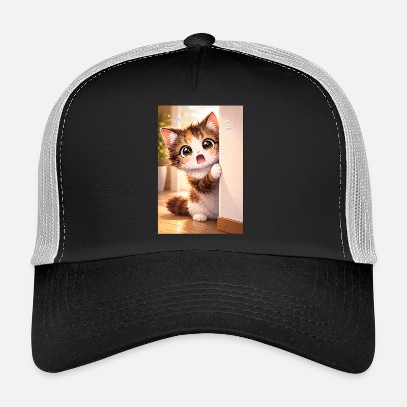 Un petit coup d’œil dans l’encadrement de la porte Casquette trucker 
