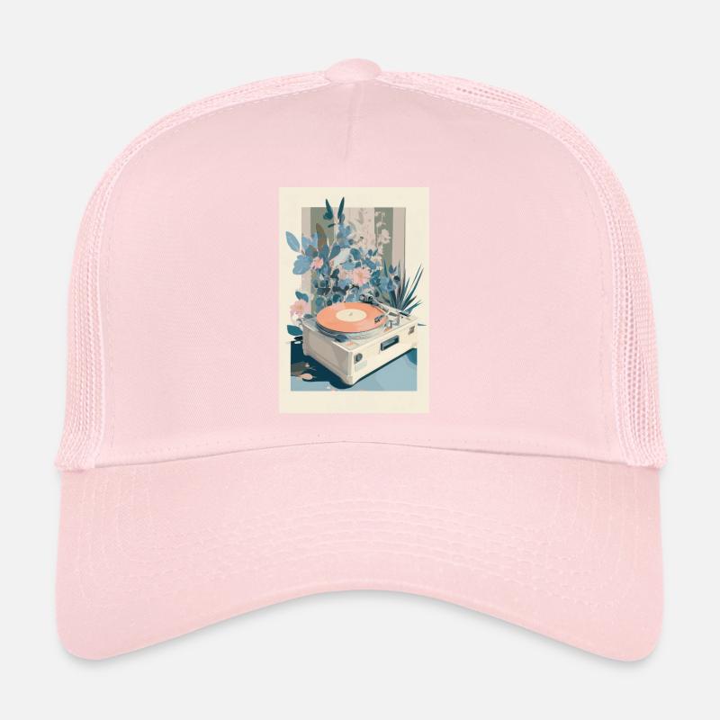 Retro Bloom Vinyl Dream Trucker Cap