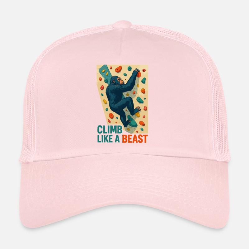 Cadeau du Singe Bête Grimpeur Gorille Bouldering Casquette trucker 