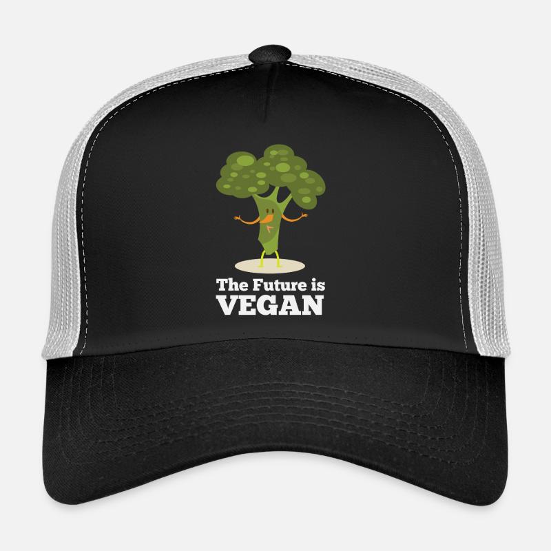 Die Zukunft ist vegan - Trucker Cap - Schwarz/Steingrau
