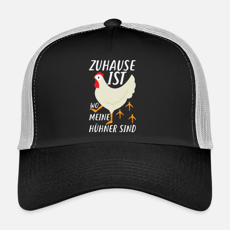 La maison, c’est là où sont mes poules Casquette trucker 