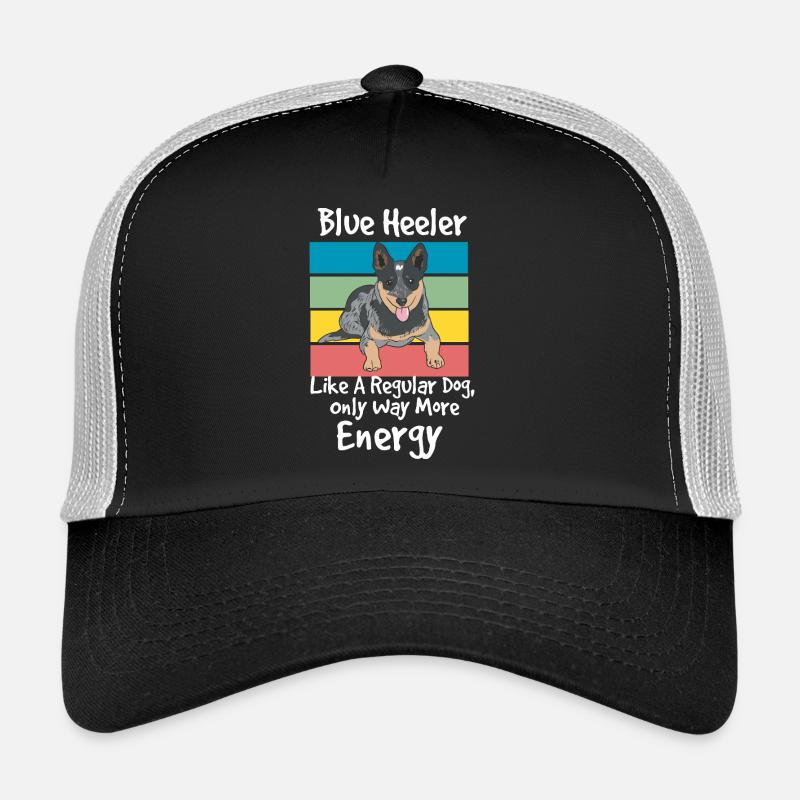 Blue Heeler High Energy Dog Design Trucker Cap