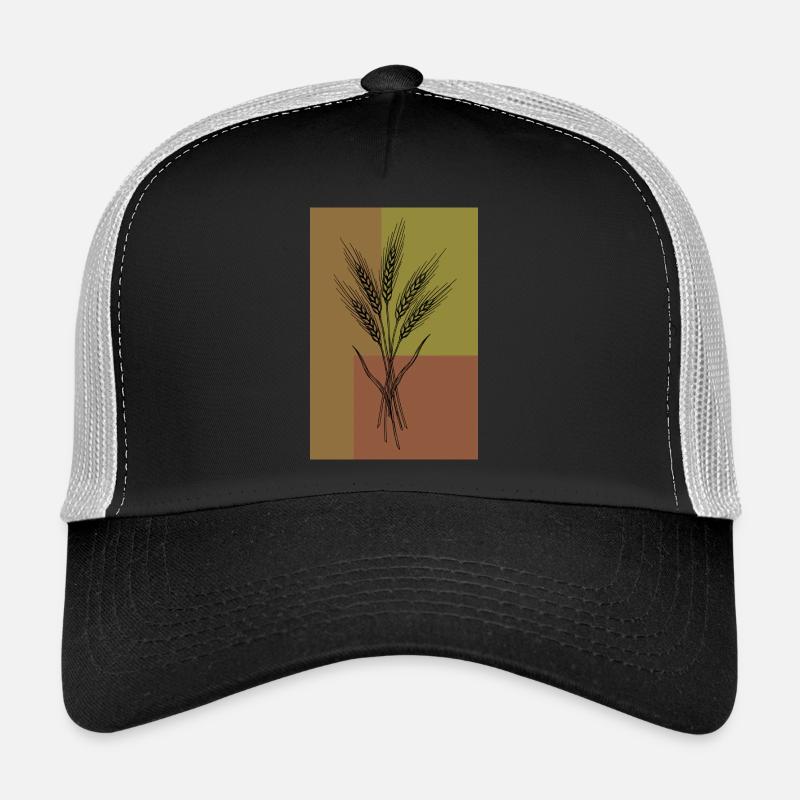 Art de lignes Wheat Ears – Design botanique Casquette trucker 