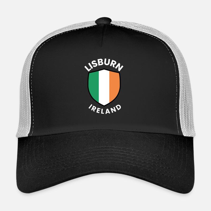 Tee du drapeau irlandais du Lisburn Shield Casquette trucker 