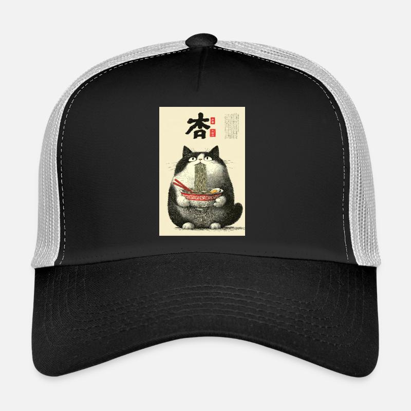 Bol ukiyo-e Noodle Cat Casquette trucker 