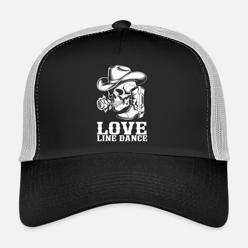 Cowboy Schädel Liebe Line Dance Trucker Cap