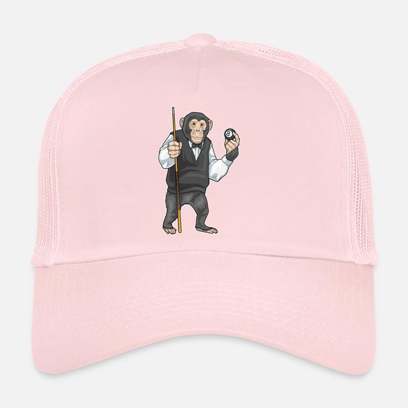 Monkey Billiard Cue Sport Casquette trucker 