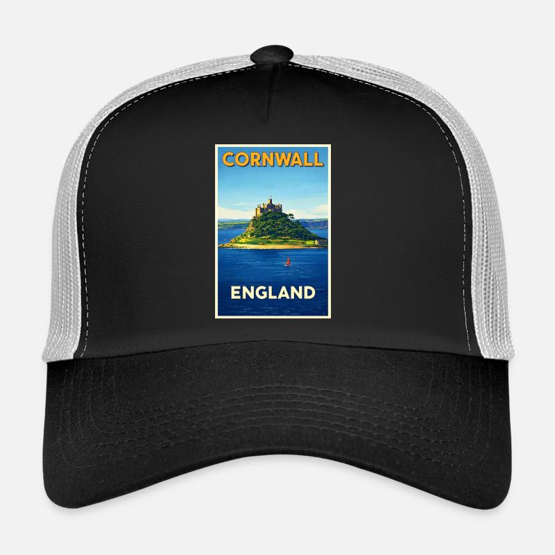 Cornwall England – Retro Reiseposter Trucker Cap