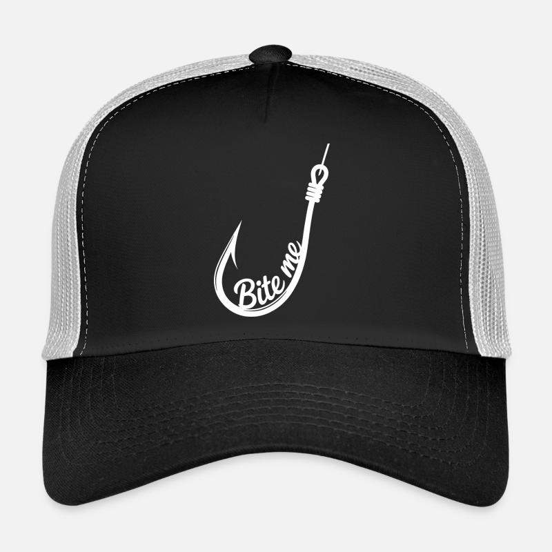 Emblème de l’hameçon à pêche-Me Casquette trucker 