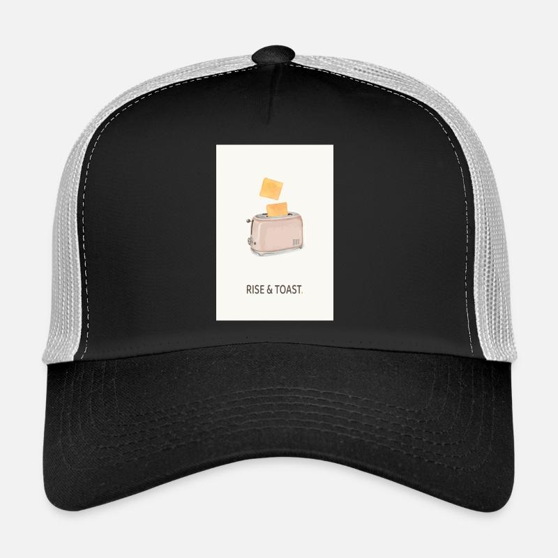 Rise & Toast – Lustiger Küchen Spruch Trucker Cap
