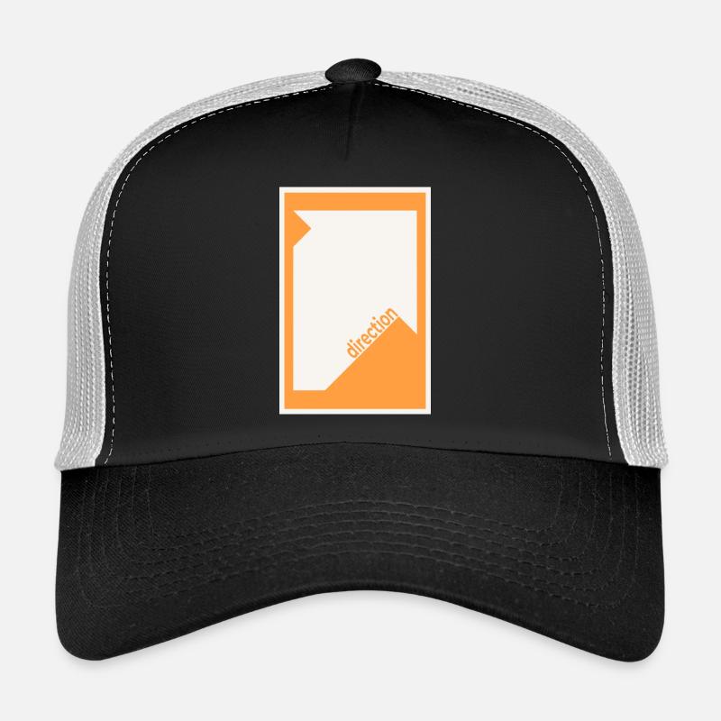 Affiche de mise en scène orange – Graphique moderne Casquette trucker 