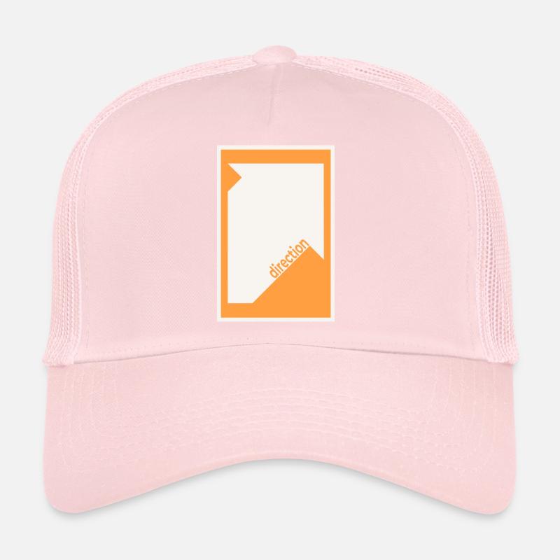 Affiche de mise en scène orange – Graphique moderne Casquette trucker 