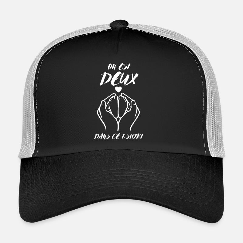 Annonce De Grossesse on Est Deux dans Ce Tee Casquette trucker 