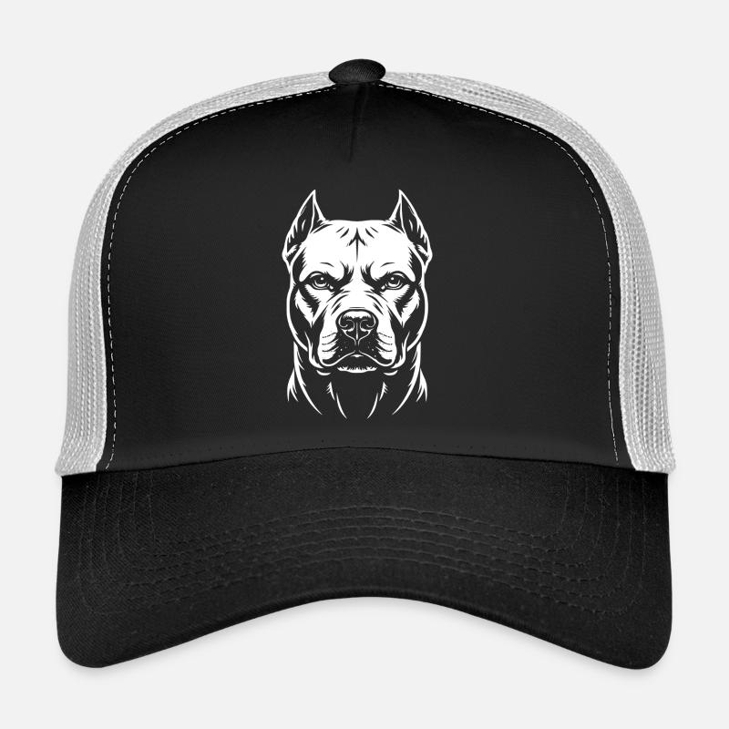 Tête de Pitbull Casquette trucker 