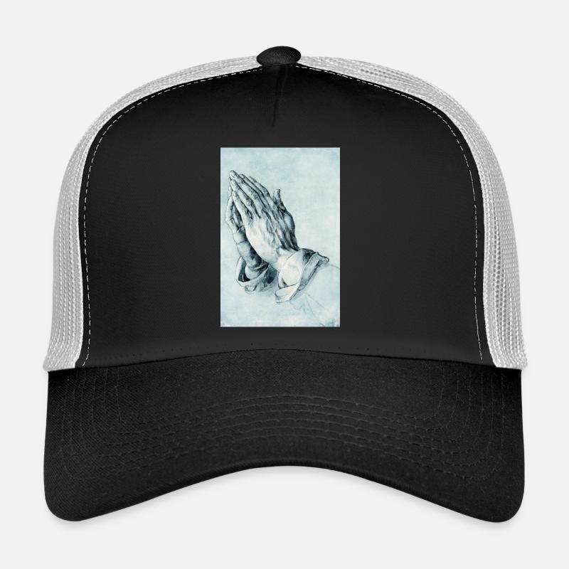 Hommage Dürers "Praying Hands" with 6 fingers Slop Trucker Cap