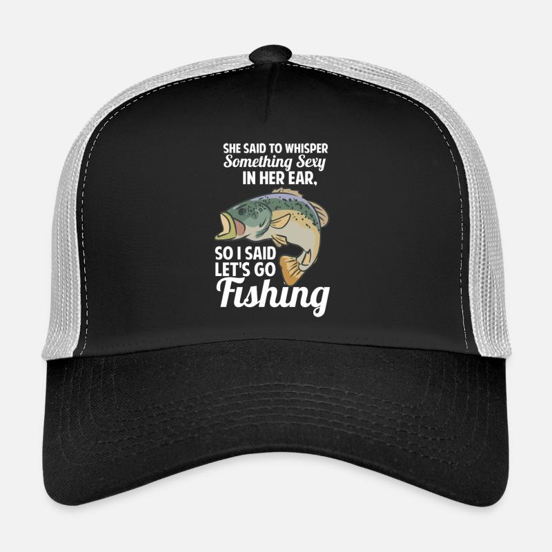 Pêche drôle en disant pêche Casquette trucker 