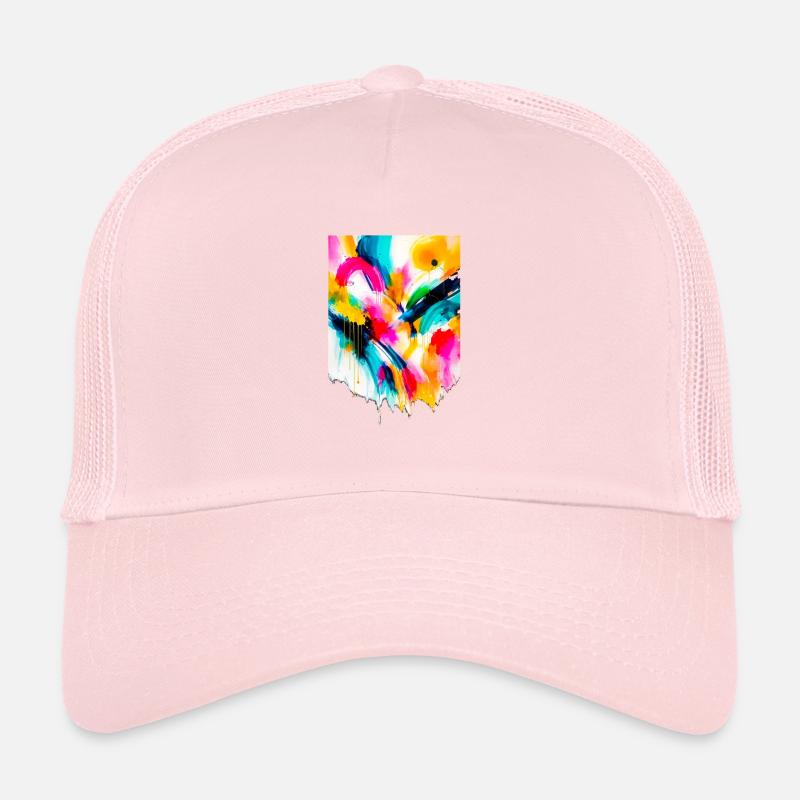Bunte abstrakte Wirbel Trucker Cap