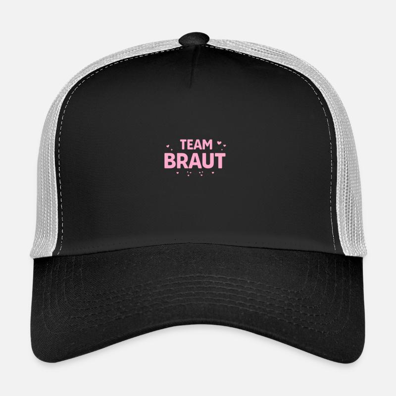 Team Braut Pink Herzen Trucker Cap