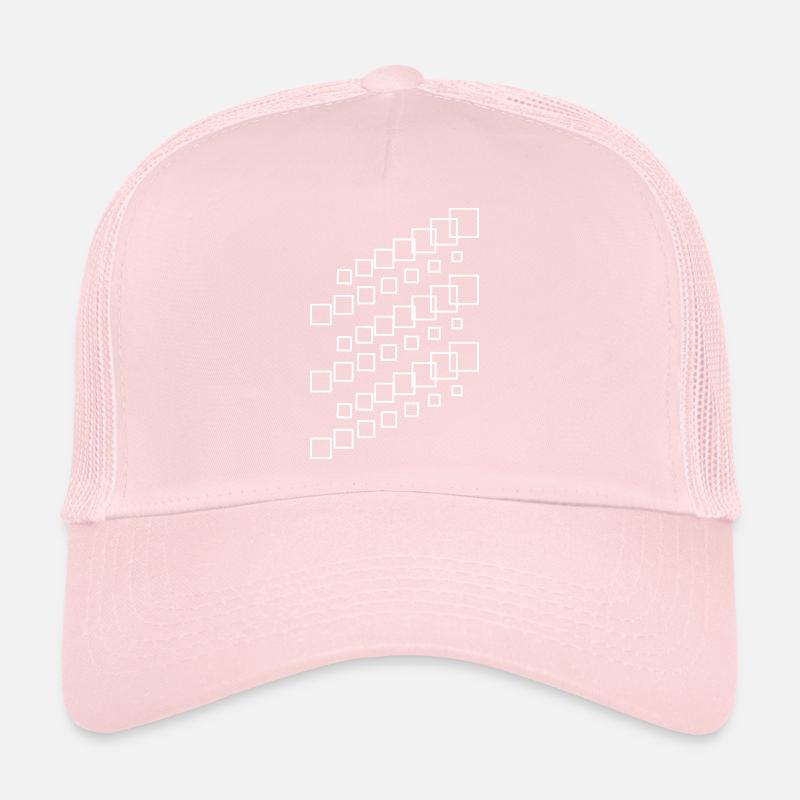 Geometric Square Cascade Trucker Cap