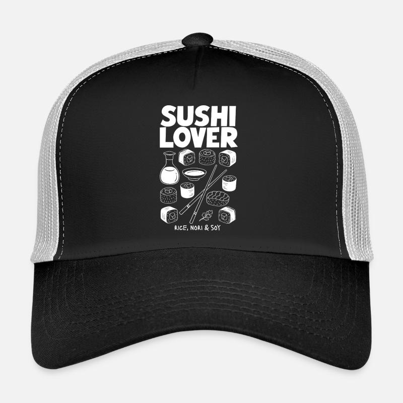 Sushi Lover Tea Nori Rice Theme Trucker Cap