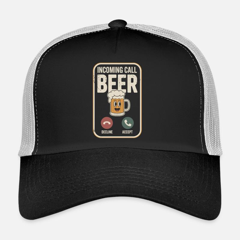 Bier Appel entrant Bière JGA Herren Männerabend - Casquette trucker  - noir/gris pierre