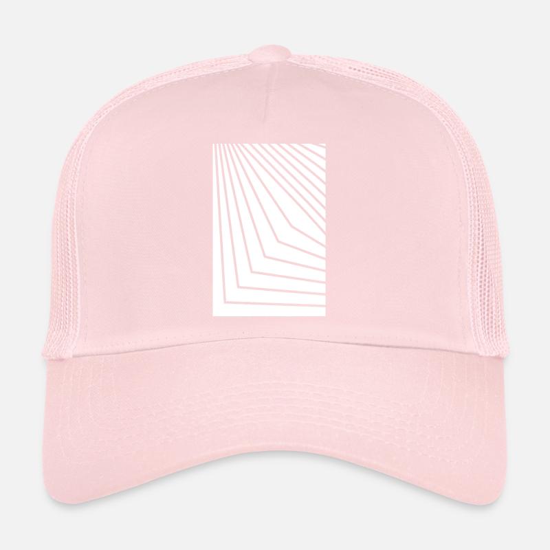 Angular Concentric Lines Trucker Cap