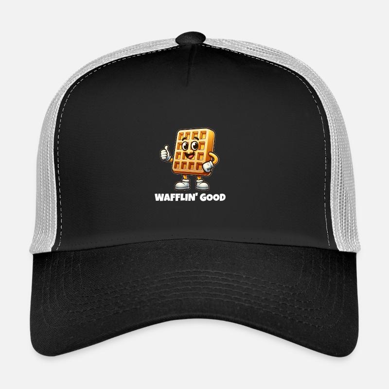 Wafflin' Good - Trucker Cap - black/stone grey
