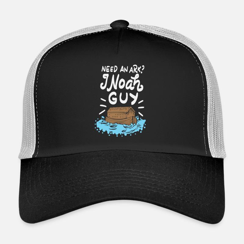 Need An Ark I Noah Guy Wordplay Religion Pun Gift - Trucker Cap - black/stone grey