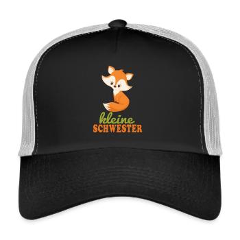große Schwester Fuchs - Trucker Cap - Schwarz/Steingrau - Vorne