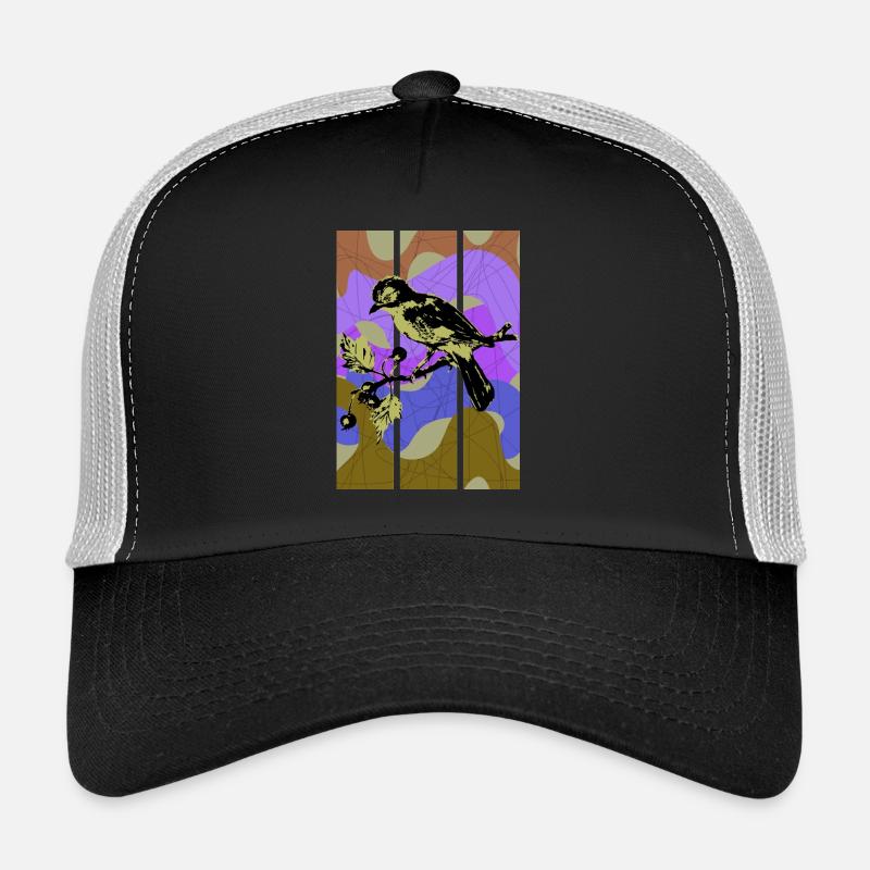 Vogelhäher - Trucker Cap - Schwarz/Steingrau