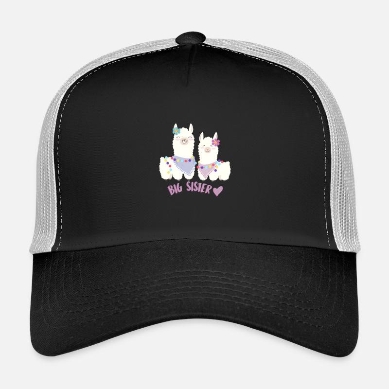 Schwester - Trucker Cap - Schwarz/Steingrau