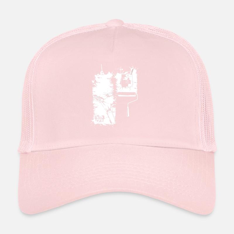 Brush stroke (for dark fabric) Trucker Cap