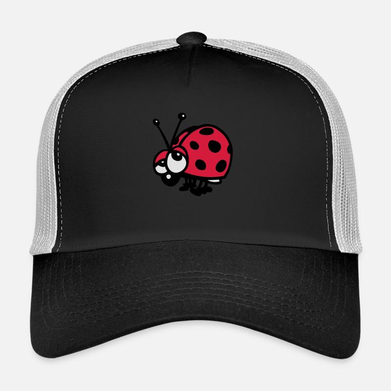 Marienkäfer - Trucker Cap - Schwarz/Steingrau