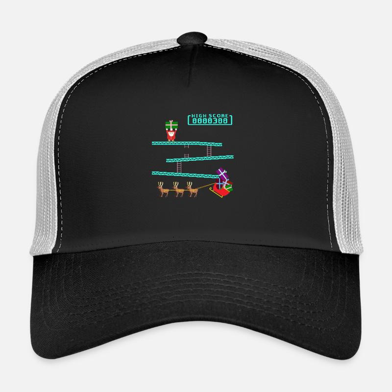 Santa Kong - Casquette trucker  - noir/gris pierre