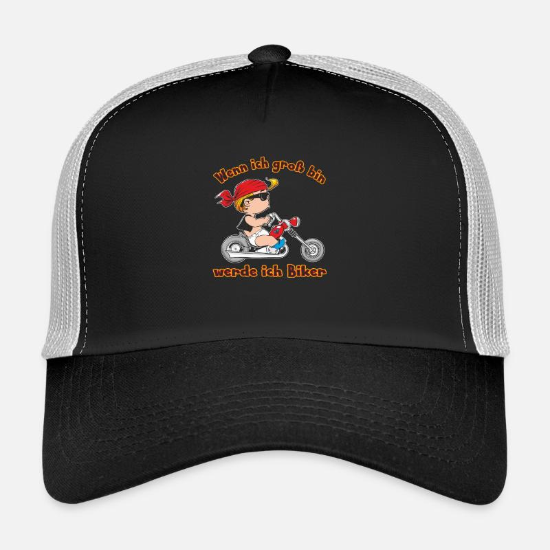 CD - wenn ich groß bin werde ich Biker - Motorrad Trucker Cap