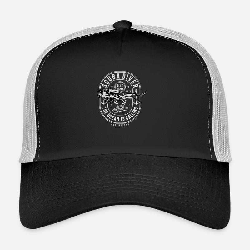 Tauchen - Trucker Cap - Schwarz/Steingrau