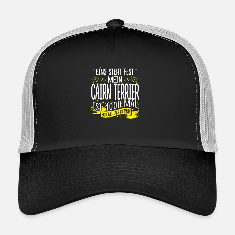 CAIRN-TERRIER - 1000 - Trucker Cap - Schwarz/Steingrau