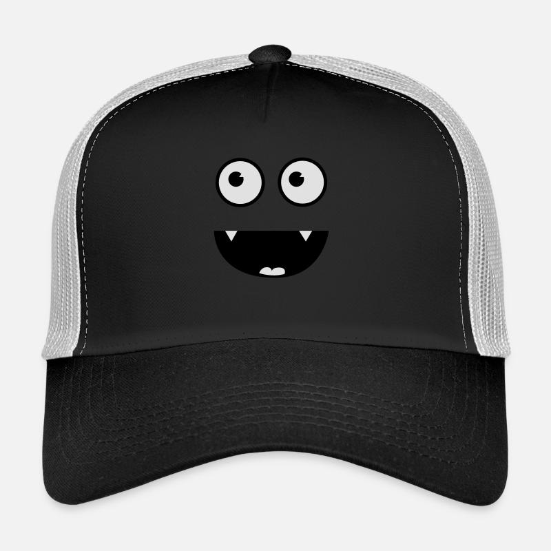 Funny Vampir Monster - Trucker Cap - Schwarz/Steingrau