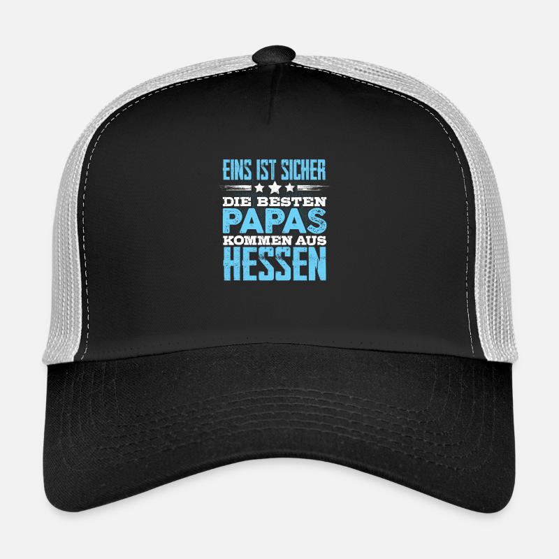 HESSEN - papa - Trucker Cap - Schwarz/Steingrau