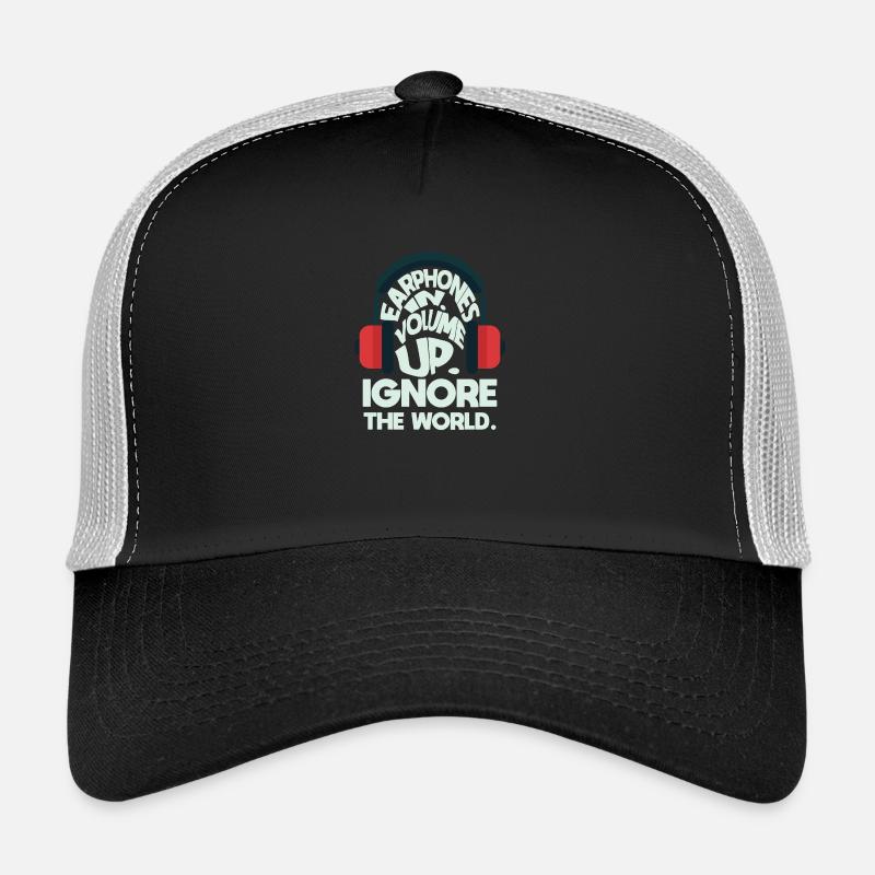 Gute Musik - Trucker Cap - black/stone grey