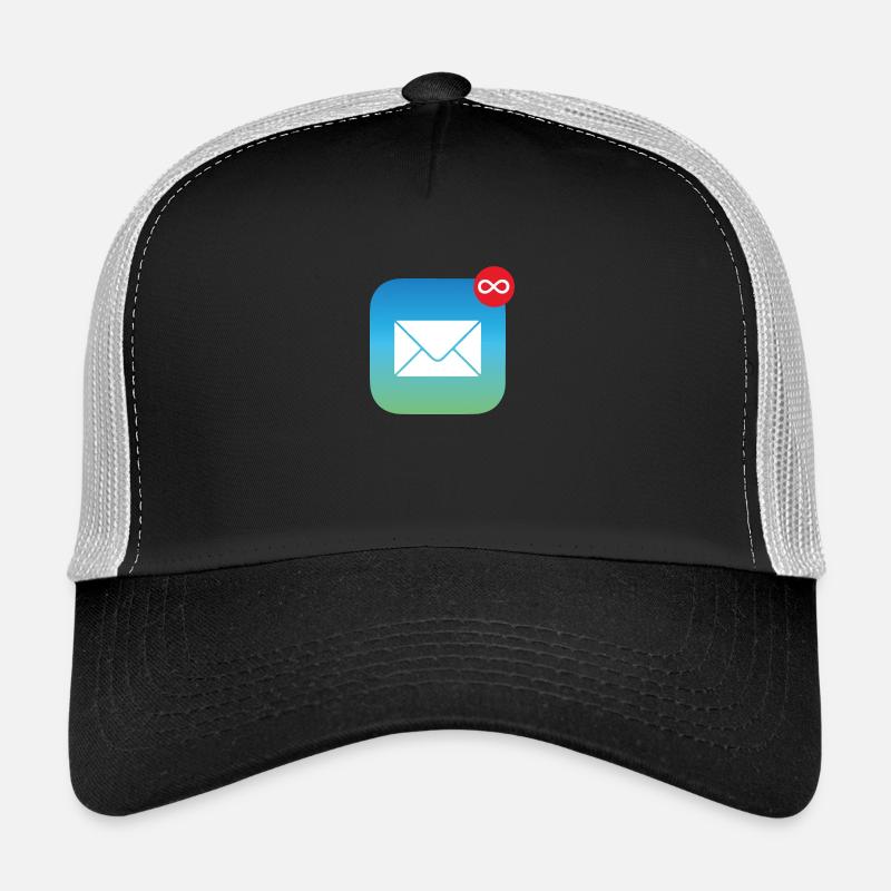 Mail Unendlich Arbeit | Immer genug zu tun - Trucker Cap - Schwarz/Steingrau
