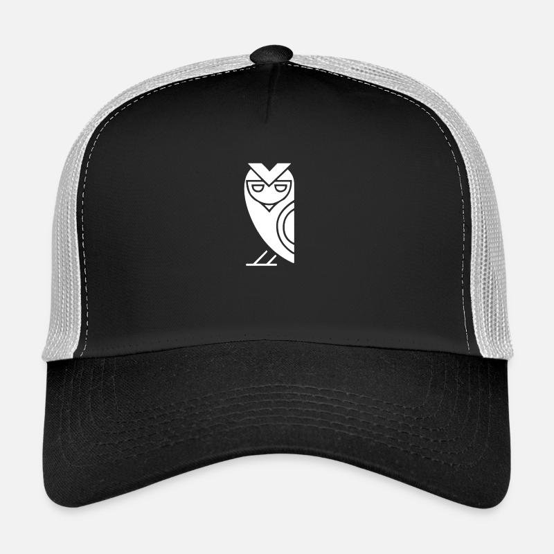 Ägyptische Eule - Trucker Cap - Schwarz/Steingrau