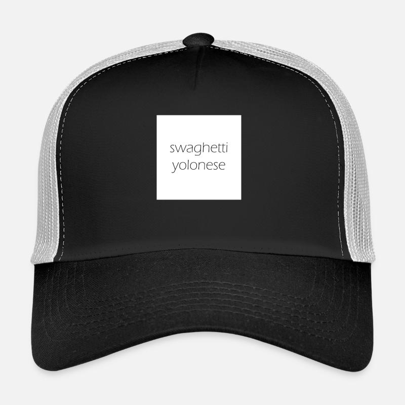 Swaghetti Yolonese! White check gift idea Trucker Cap
