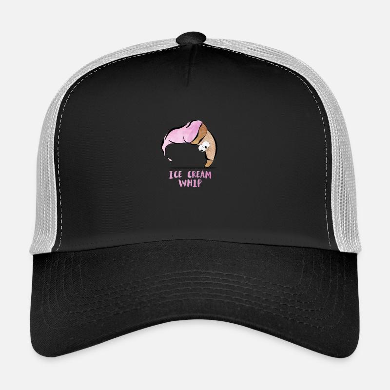 Fouet à la crème glacée - Casquette trucker  - noir/gris pierre