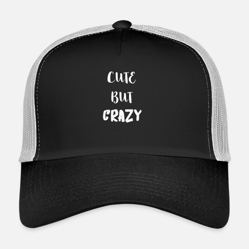 Cute But Crazy Geschenke - Trucker Cap - Schwarz/Steingrau