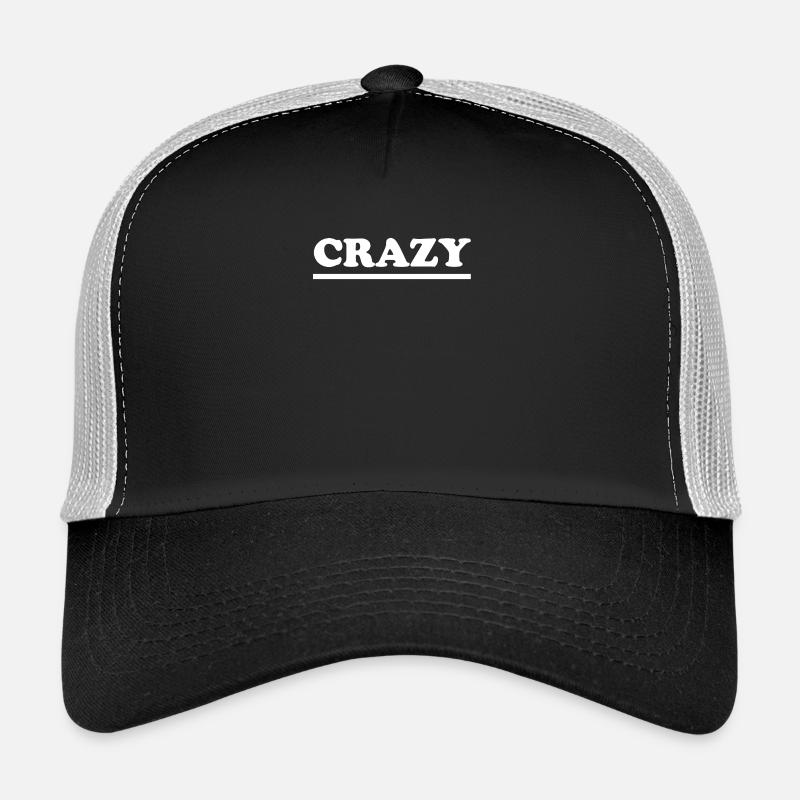 Crazy - Trucker Cap - Schwarz/Steingrau