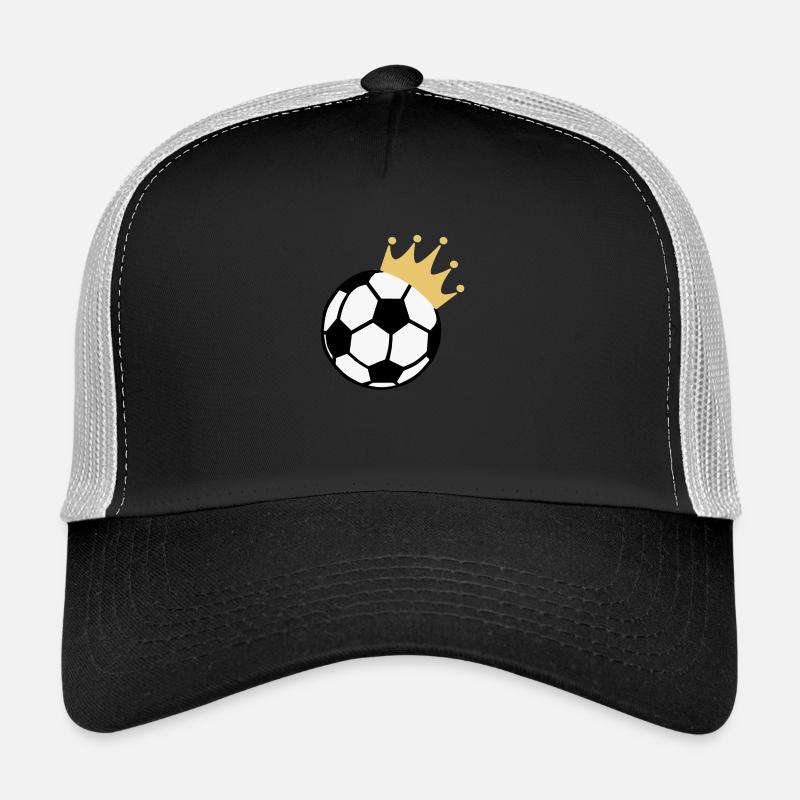 Fußball mit Krone Trucker Cap