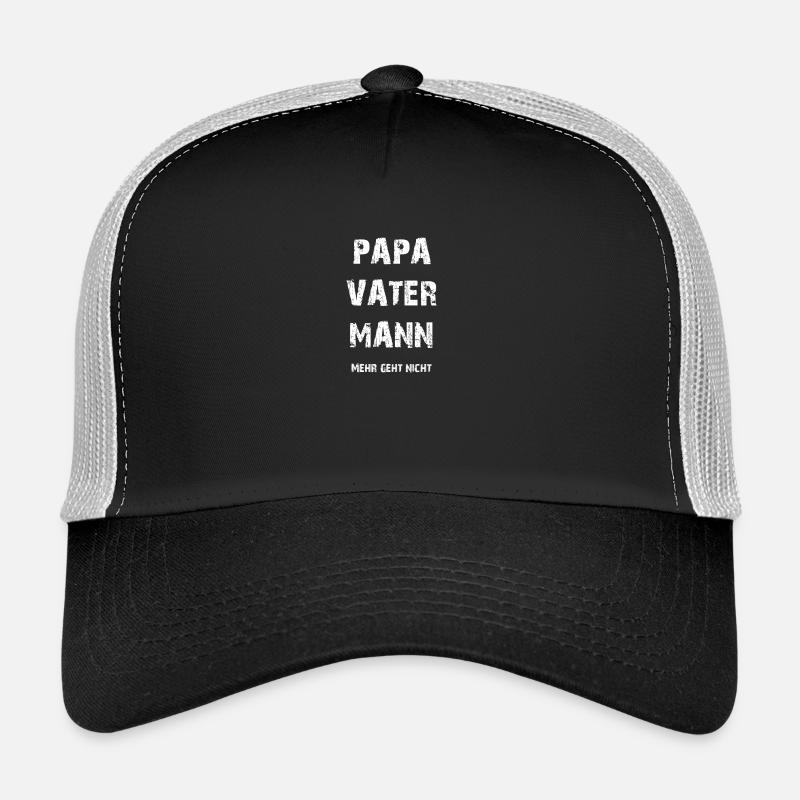 Stolzer Papa Vater Mann - Trucker Cap - Schwarz/Steingrau