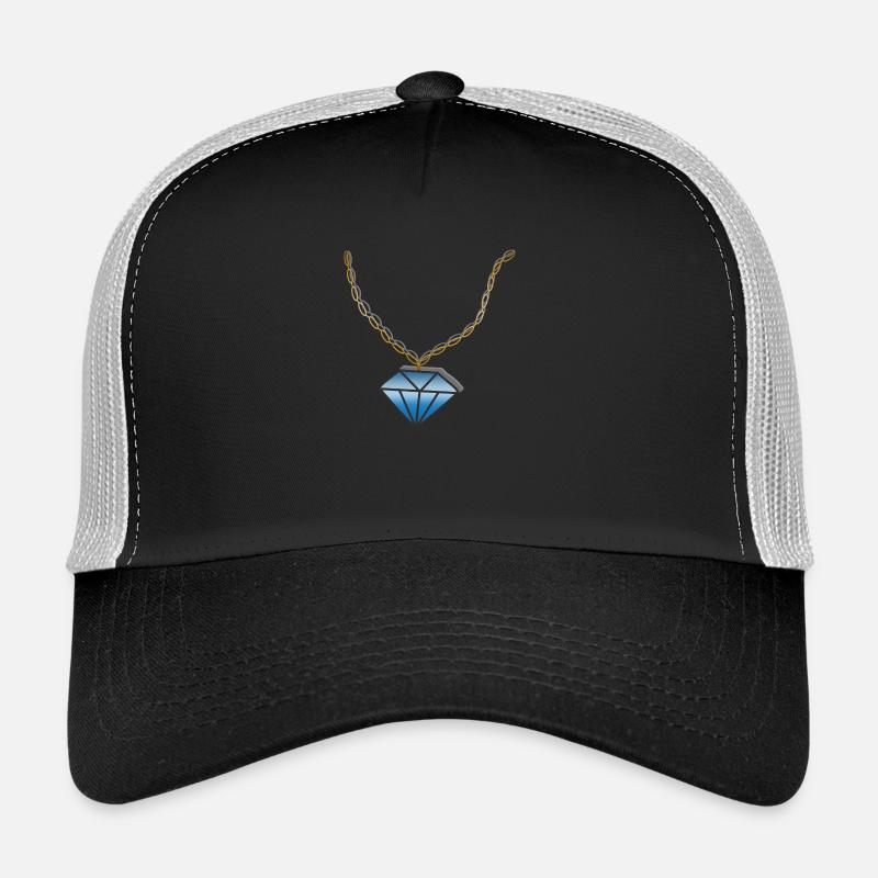 Chain Diamond Trucker Cap